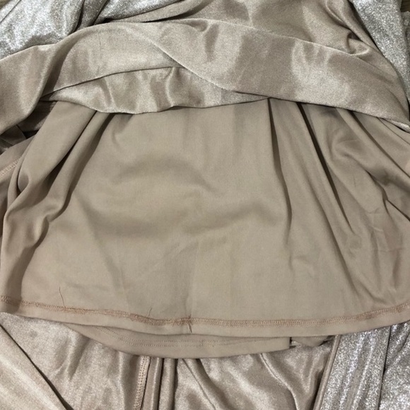 Lulus Light Gold Flutter Sleeve Maxi Dress - Picture 5 of 9